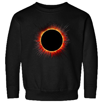 Discover Solar Eclipse Flare Burst Cartoon Sweatshirts