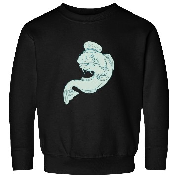 Discover Captain Catfish Drawing Sweatshirts