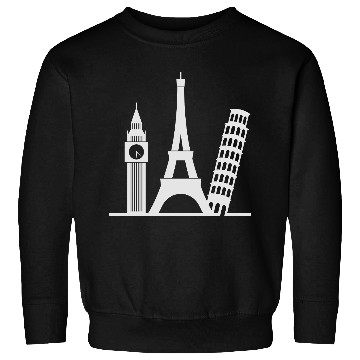Discover Europe / London,Paris,Pisa Sweatshirts
