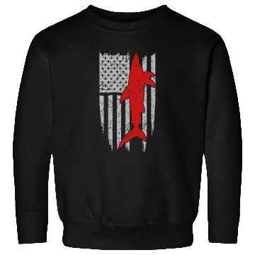Discover Shark flag Sweatshirts for American