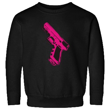 Discover Pink gun Sweatshirts