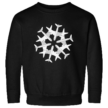Discover Airplane Snowflake Christmas Sweatshirts