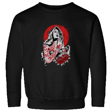 Discover Virgin Mary Tattoo Sweatshirts