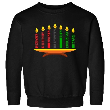 Discover Kwanzaa Holiday Candles Sweatshirts