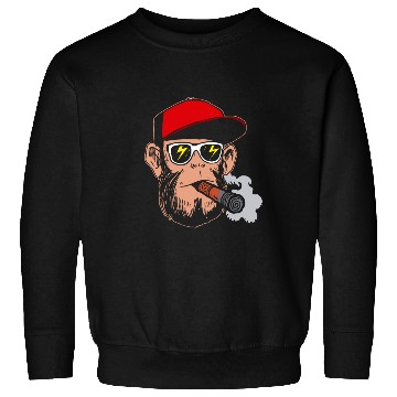 Discover Monkey smoke gift weed ganja Sweatshirts