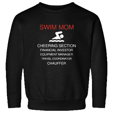Discover Swim Mom Duties Sweatshirts