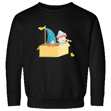 Discover Cute Sailor Boy in Box Sweatshirts