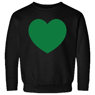 Discover Dark Green Heart Sweatshirts