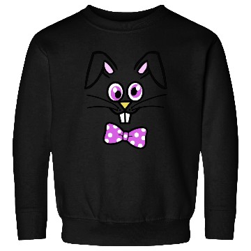 Discover Cute Bunny Face Happy Easter Sweatshirts