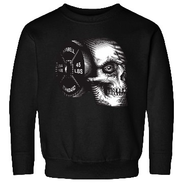 Discover Skull Barbell Plate Sweatshirts