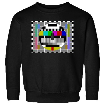 Discover TV Video Test Pattern Screen Sweatshirts