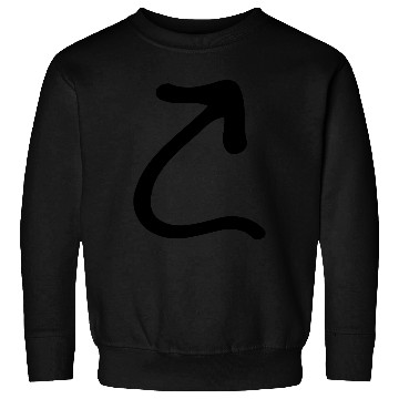 Discover Arrow curved up sign symbol Icon Sweatshirts