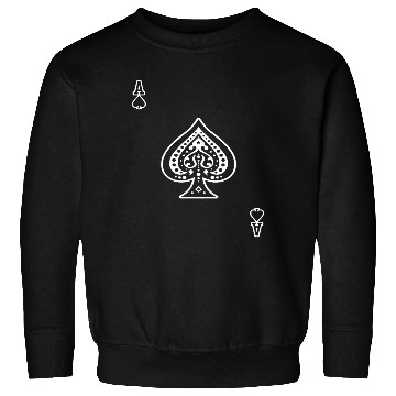 Discover Ace Of Spades Playing Card A o s Aos Black Gamblin Sweatshirts
