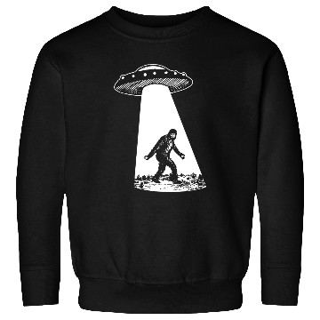 Discover Bigfoot UFO Sweatshirts Sasquatch Alien Abduction