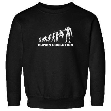 Discover Human Evolution Robot Sweatshirts