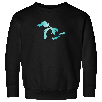 Discover Great Lakes Aqua Sweatshirts