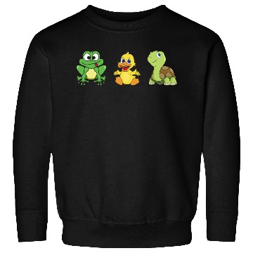 Discover Frog Ducklings Duck Turtle Sweatshirts