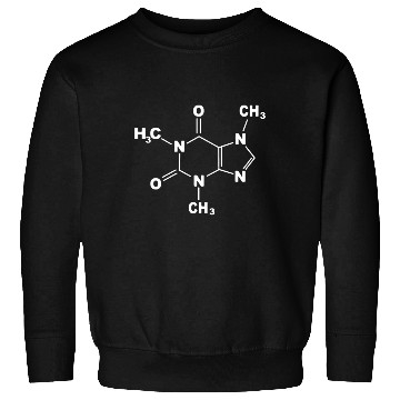 Discover Caffeine Molecule Gamer Nerd Geek Science Funny Me Sweatshirts