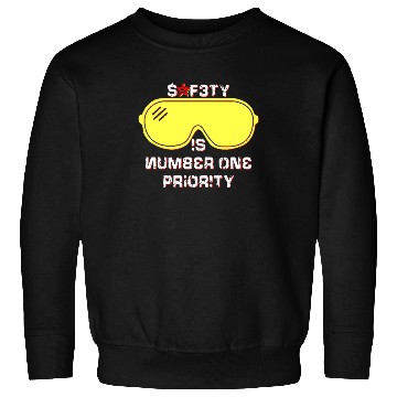Discover Safety Is Number One Priority - Crazy Russian Hacker Safetyglasses Sweatshirts