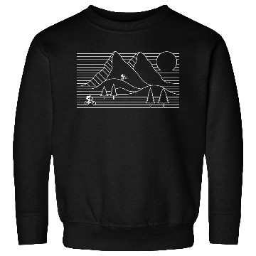 Discover mountain biking mountain bike cycling nature Sweatshirts