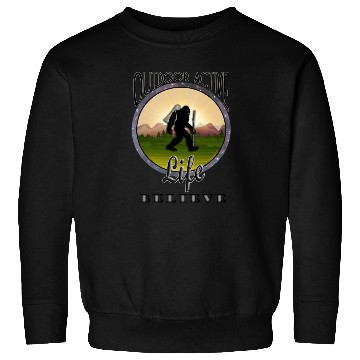 Discover OutdoorActiveLife BIGFOOT BELIEVE Black Lettering Sweatshirts