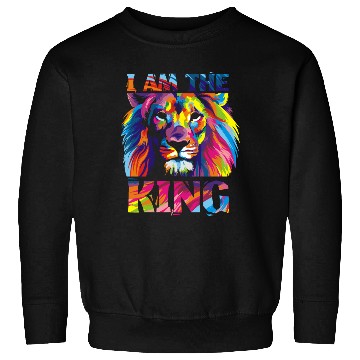 Discover I Am The King - Lion - Total Basics Sweatshirts