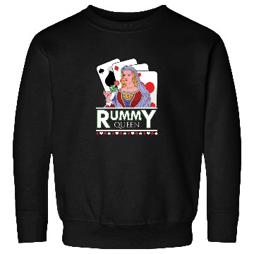 Discover Rummy Queen Card Deck Sweatshirts