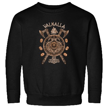 Discover VIKINGS RISE - Valhalla Viking Shield Sweatshirts