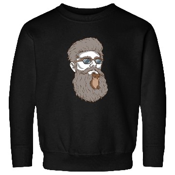 Discover Beard Weasel Funny Beard Design Sweatshirts