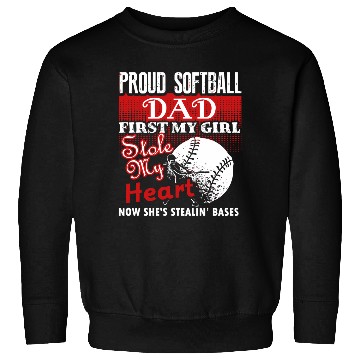 Discover Softball - softball dad s - proud softball dad Sweatshirts