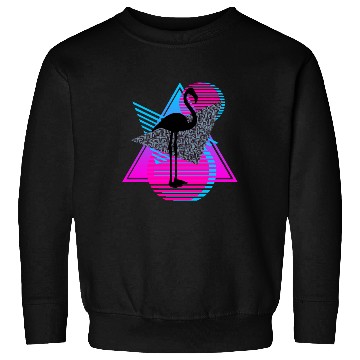 Discover vaporwave aesthetics FLAMINGO 80s retro triangle Sweatshirts