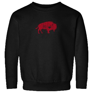 Discover Red Raging Buffalo Distressed Sweatshirts I Love