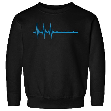 Discover waves line frequency heartbeat pulse swim swimmer Sweatshirts