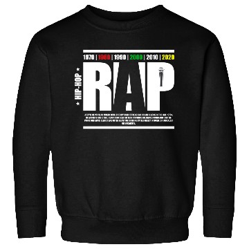 Discover Hip-Hop Collection "Rap" Sweatshirts
