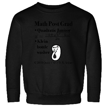 Discover ► Math Post Grad Quadratic Equation & Klein Bottle Sweatshirts