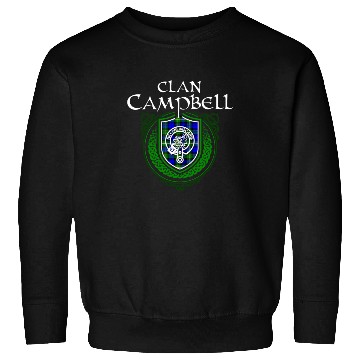 Discover Campbell Surname Scottish Clan Tartan Crest Badge Sweatshirts