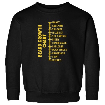 Discover Dad Beard Gifts Beard Growth Chart Funny Beard Sweatshirts