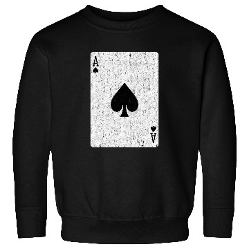 Discover ace of spades playing card Sweatshirts