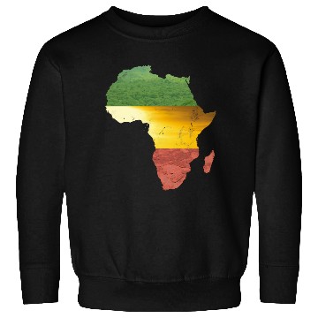 Discover Africa - red, gold and green Sweatshirts