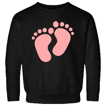 Discover Baby Feet Pastel Pink Pregnancy Maternity Sweatshirts