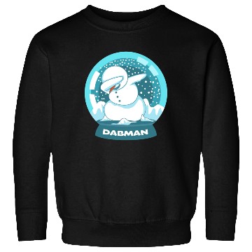 Discover Dab Dabbing Snowman Dancing Snow Globe Christmas Sweatshirts