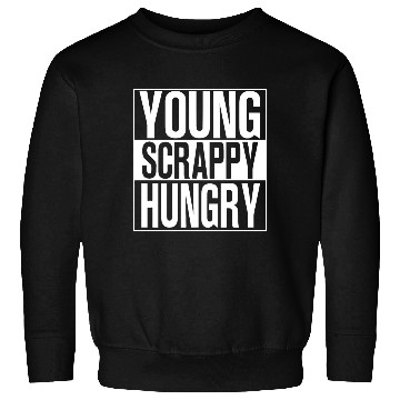 Discover young scrappy hungry black and white Sweatshirts chef