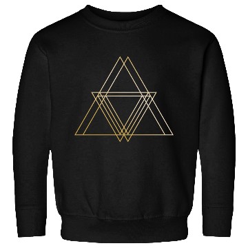 Discover Triangle Gold symbol shapes gift hipster geometric Sweatshirts
