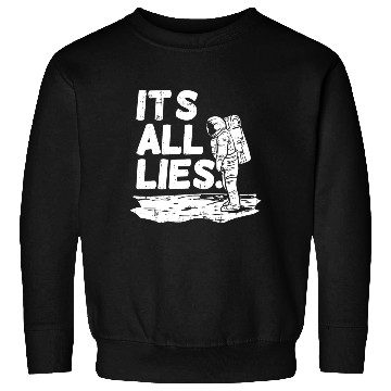 Discover Moon Landing Conspiracy Theory Illuminati Gift Sweatshirts