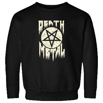 Discover Death metal pentagram lettering. Sweatshirts