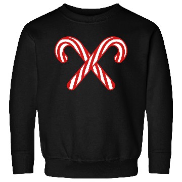 Discover 2 candy cane cross x delicious candy sugar sweet h Sweatshirts