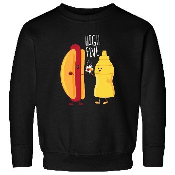Discover HOT DOG & MUSTARD HIGH FIVE Sweatshirts