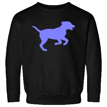 Discover Running puppy; blue Sweatshirts