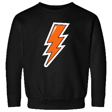 Discover Lightning Bolt, orange lightning, electric Sweatshirts