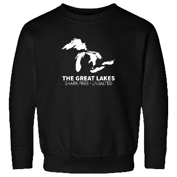 Discover Great Lakes Shark Free Unsalted Sweatshirts